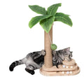 Meowoou Cat Scratching Post 33 Inch Tall Cat Scratcher for Indoor Cats Adults,Small Cat Tree Tower Sisal Rope Kitten Scratch with Interactive Hanging Ball