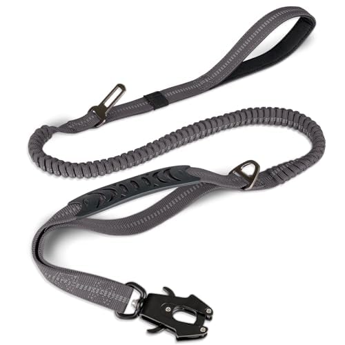 Joytale Tactical Bungee Dog Leash, Shock Absorbing No Pull