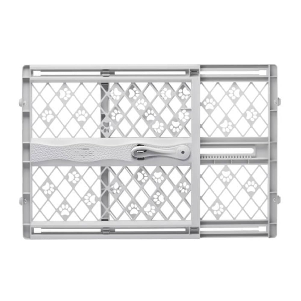 MYPET Paws Portable Pet Gate: 26-40" Wide Expandable, Pressure Mounted No Tools Needed, Durable Dog Gate for Doorways, Made in USA, 23" Tall