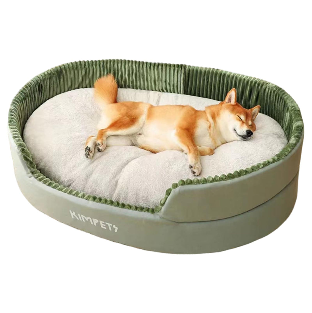 EAGLCQA Waterproof Large Dog Bed with Side Medium Dog Bed Washable - Soft Pet Bed Mat for Dogs (Grey Small 23)
