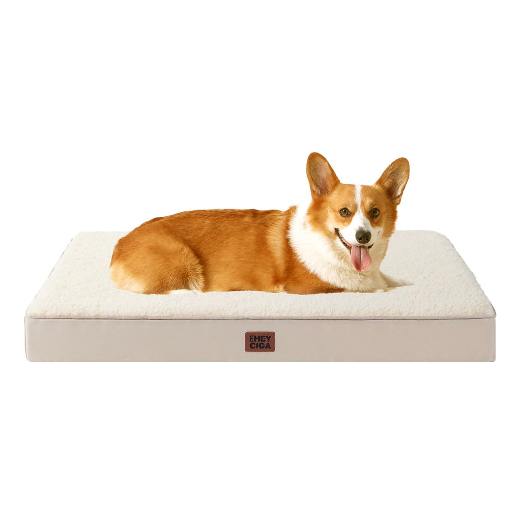 EHEYCIGA Orthopedic Dog Beds for Dogs with Removable Washable Cover for Crate