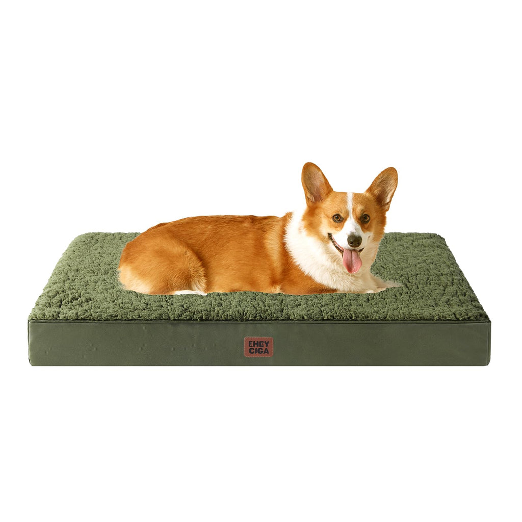 EHEYCIGA Orthopedic Dog Beds for Dogs with Removable Washable Cover for Crate