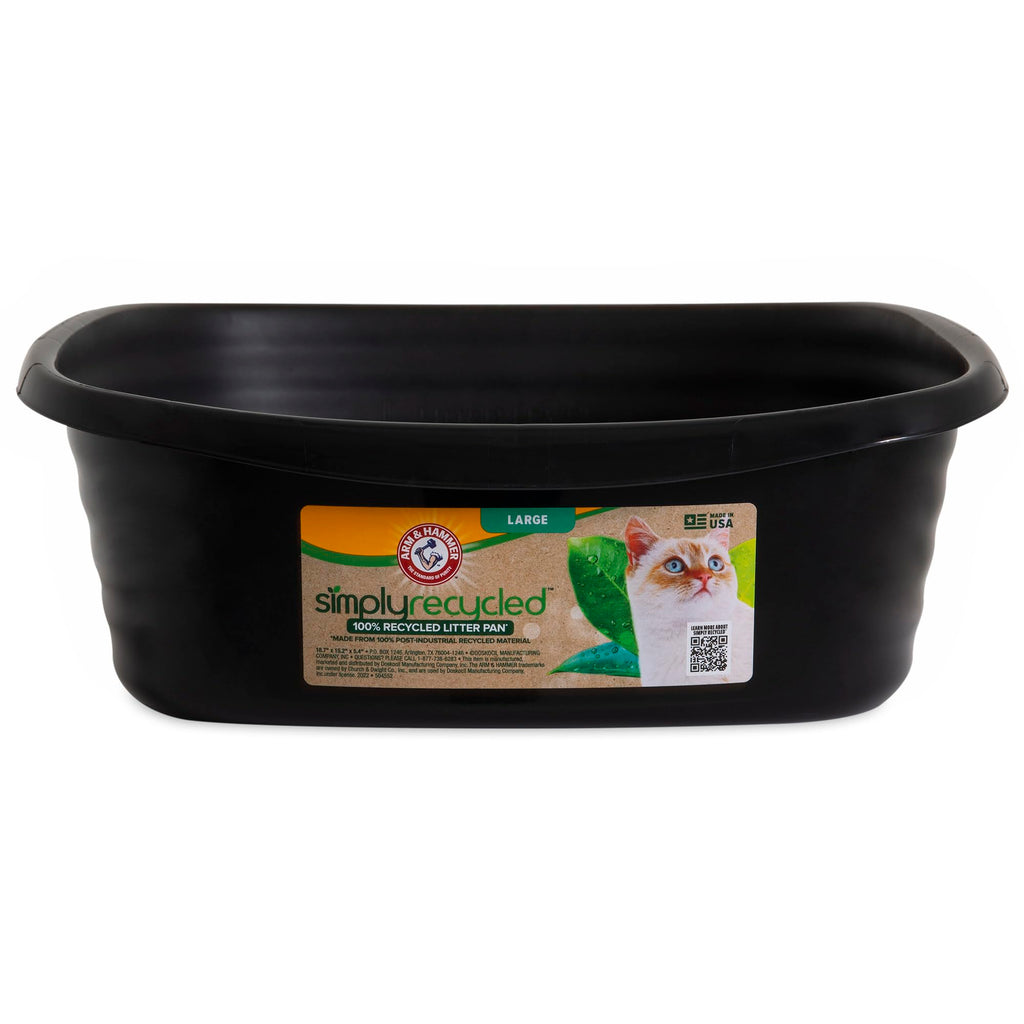 Arm & Hammer Cat Litter Box for Indoor Cats, Large Cat Litter Pan & Sifting Litter Tray with Microban, Made in USA