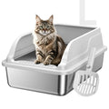 H3 Light Grey Stainless Steel Litter Box