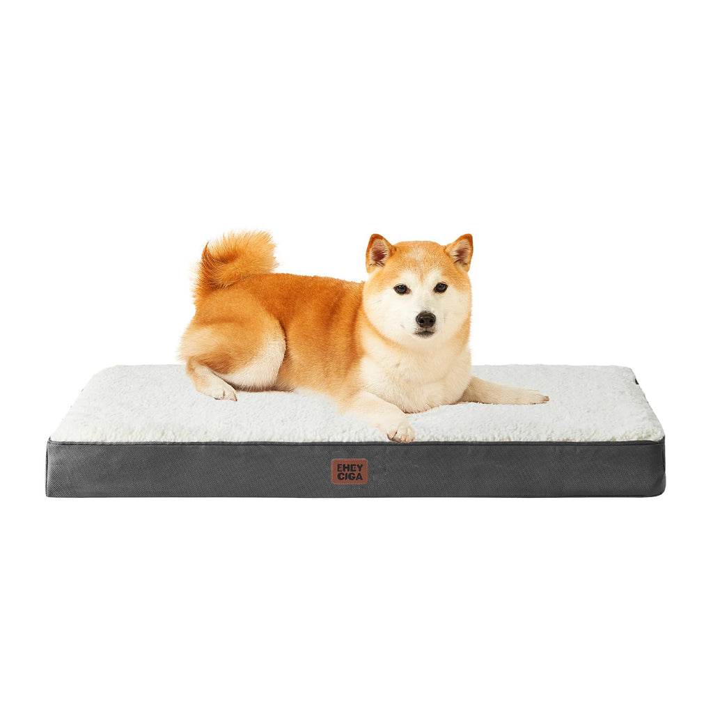 EHEYCIGA Orthopedic Dog Beds for Dogs with Removable Washable Cover for Crate