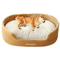EAGLCQA Waterproof Large Dog Bed with Side Medium Dog Bed Washable - Soft Pet Bed Mat for Dogs (Grey Small 23)