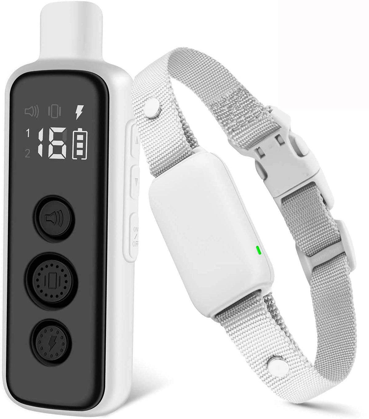 Bousnic Shock Collar for Dogs - Waterproof Rechargeable Dog Electric Training Collar with Remote for Small Medium Large Dogs with Beep, Vibration, Safe Shock Modes (8-120 Lbs)