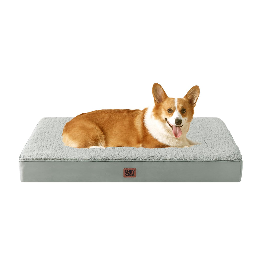 EHEYCIGA Orthopedic Dog Beds for Dogs with Removable Washable Cover for Crate