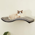 LIORCE Cat Shelf With Comfortable Cushion - Curved Shelves and Perches for Wall - Wall Mounted Furniture for Sleeping, Playing, Climbing, and Lounging