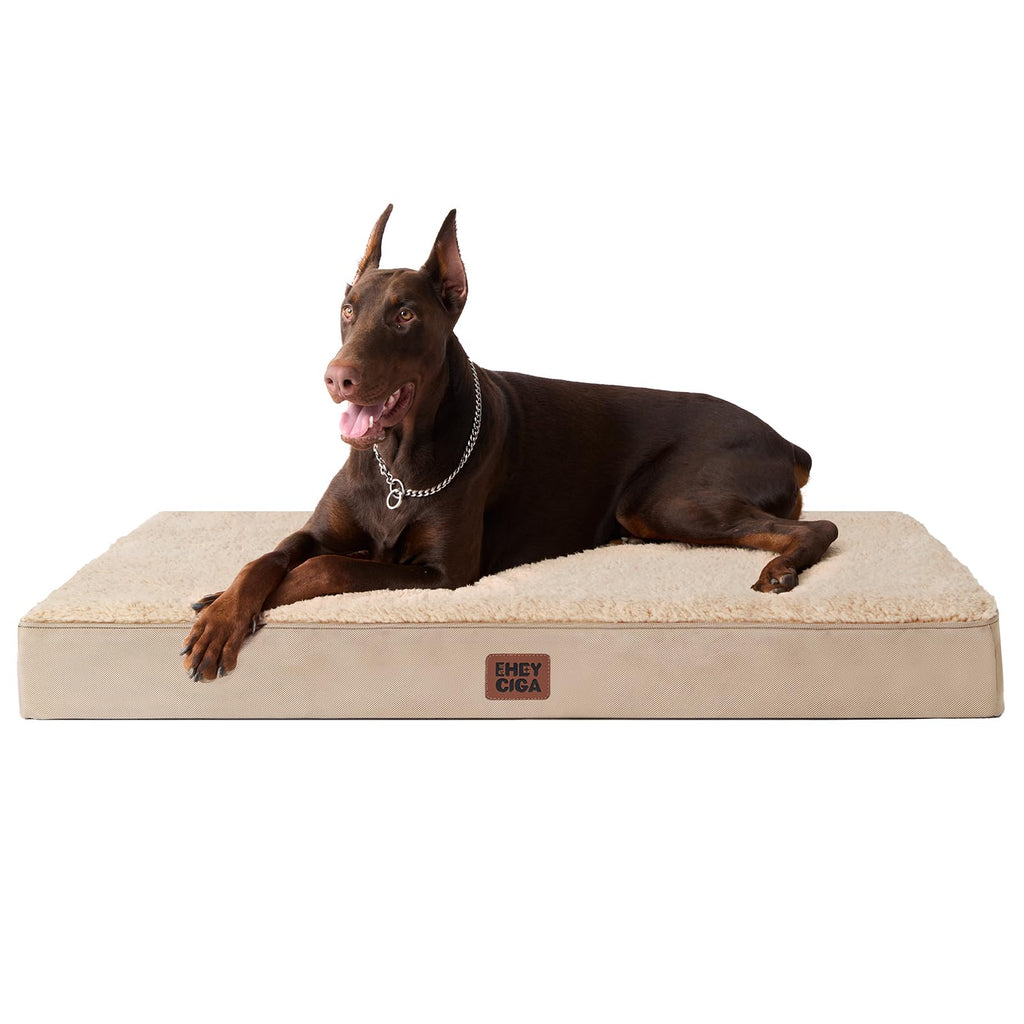 EHEYCIGA Orthopedic Dog Beds for Dogs with Removable Washable Cover for Crate
