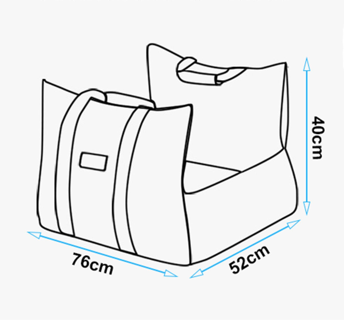 LoKori Car Seat for Medium Dogs, Portable Travel Bed with Booster Seat and Safety Belt, Bed with Storage Pockets and Non-Slip Base