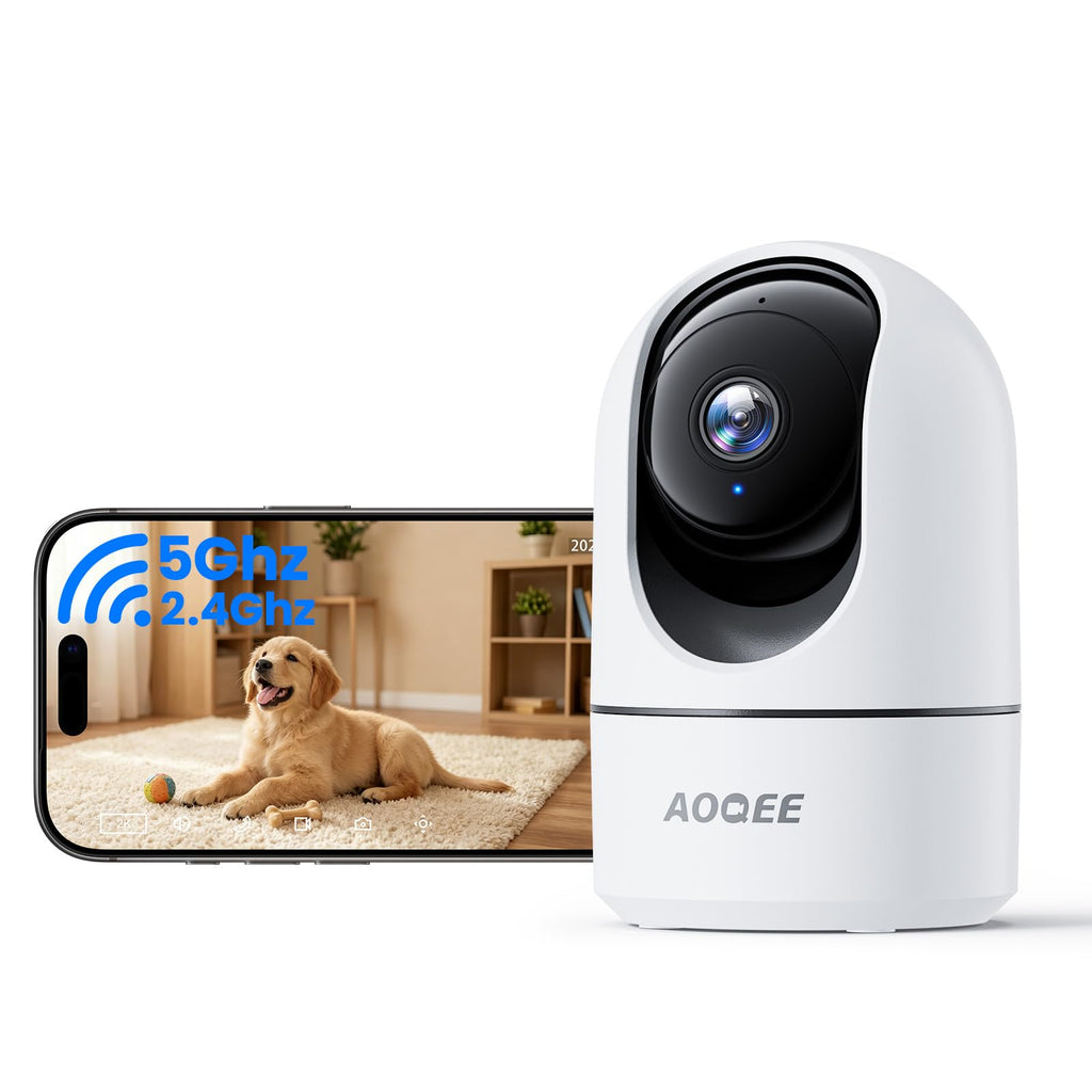 AOQEE 5G Cameras for Home Security Indoor, Pet Monitor w/Phone APP G5