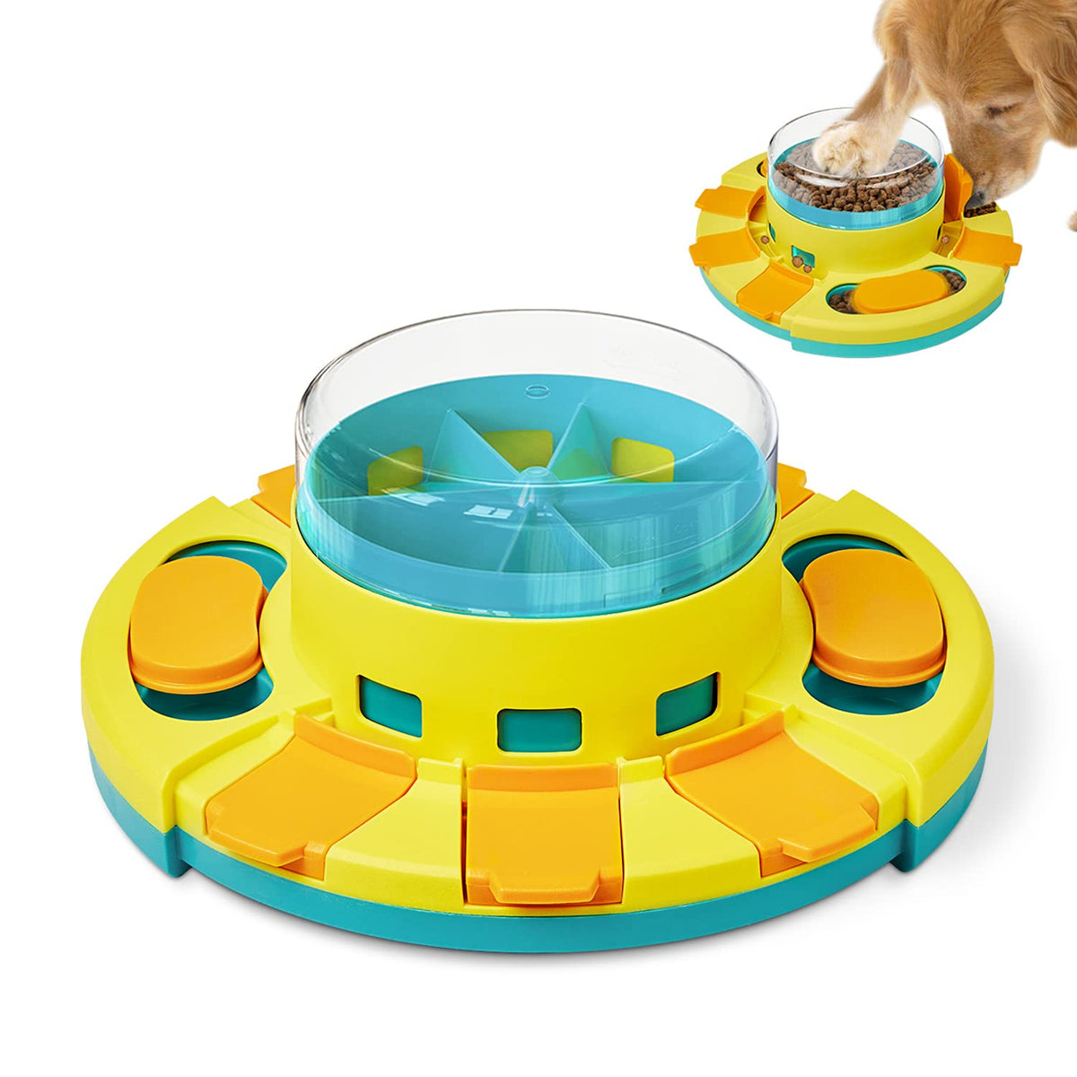 Potaroma Slow Feeder Dog Puzzle Toy for Large Small Breeds, Food Treat Feeding Dispenser for IQ Training and Entertaining