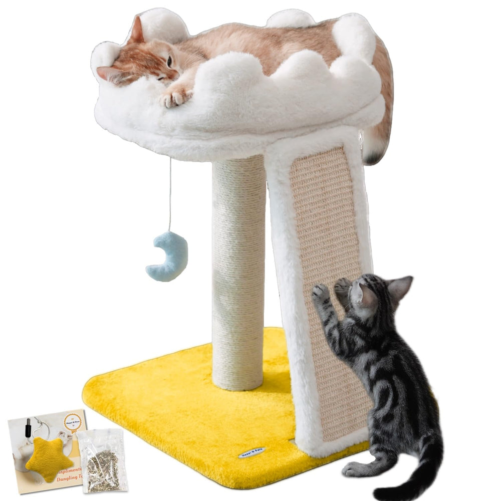 Happi N Pets Cloud Cat Tree with Bed & Scratching Post
