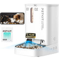 PETKIT Automatic Cat Feeder with Camera, 1080P HD Video with Night Vision, 2.4G WiFi Pet Feeder for Cat & Small Dog, 2-Way Audio & Meal Call Pet Food Dispenser with Desiccant Bag, Motion Capturing