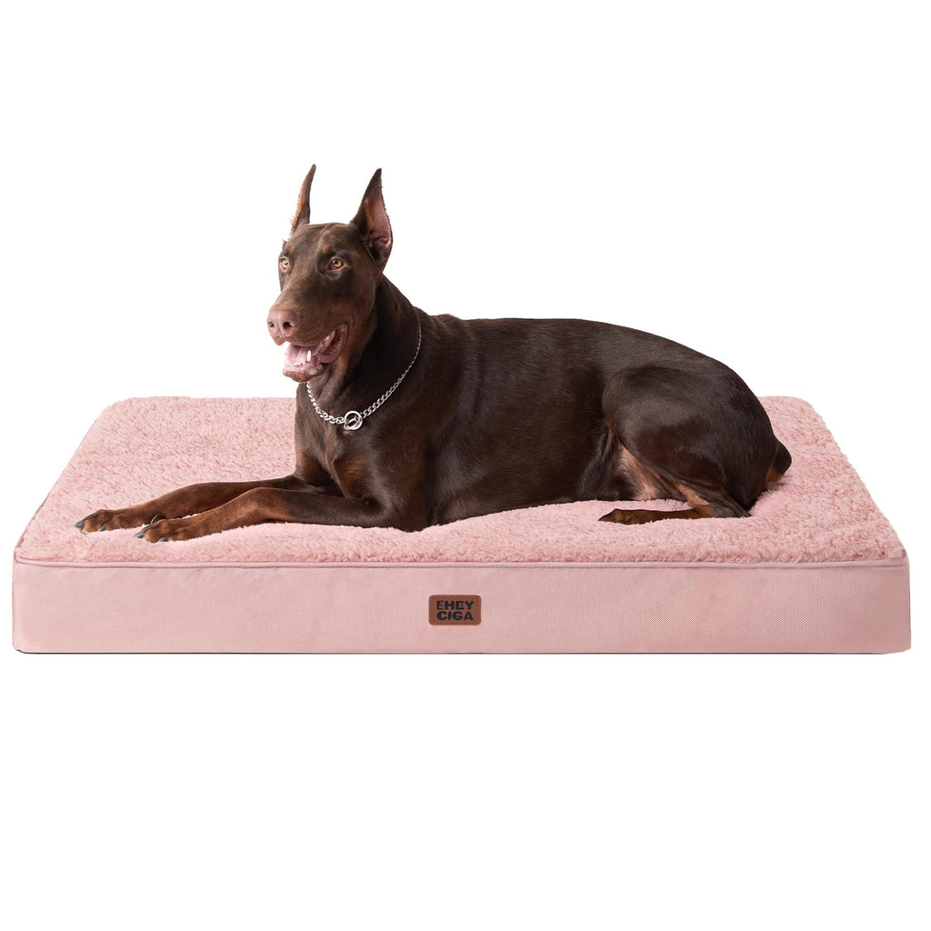 EHEYCIGA Orthopedic Dog Beds for Dogs with Removable Washable Cover for Crate