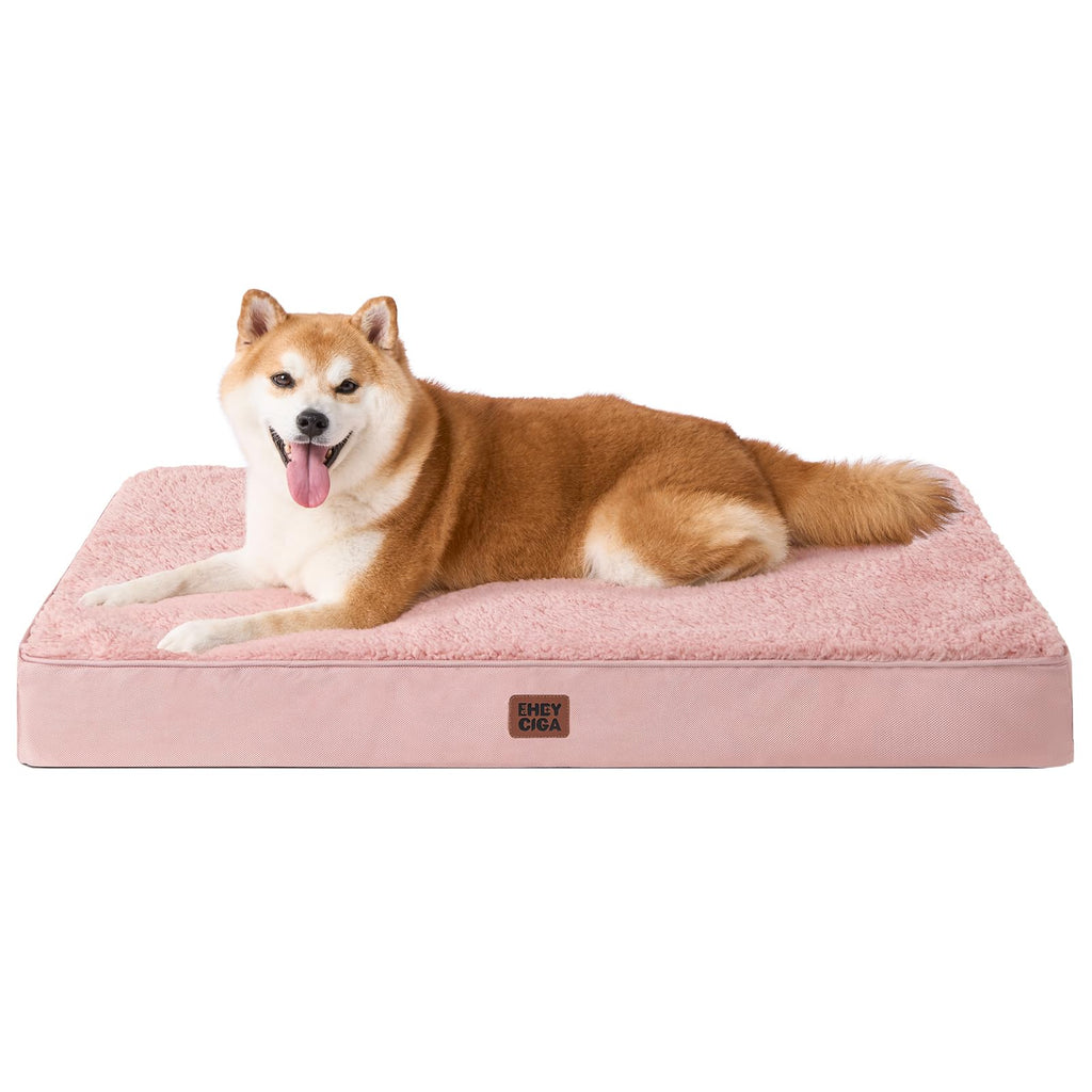 EHEYCIGA Orthopedic Dog Beds for Dogs with Removable Washable Cover for Crate