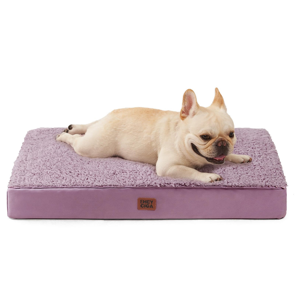 EHEYCIGA Orthopedic Dog Beds for Dogs with Removable Washable Cover for Crate