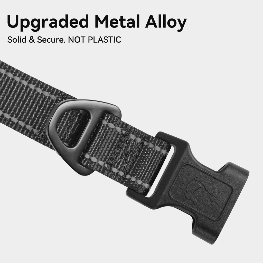 Joytale Reflective Dog Collar, Adjustable Neoprene Padded