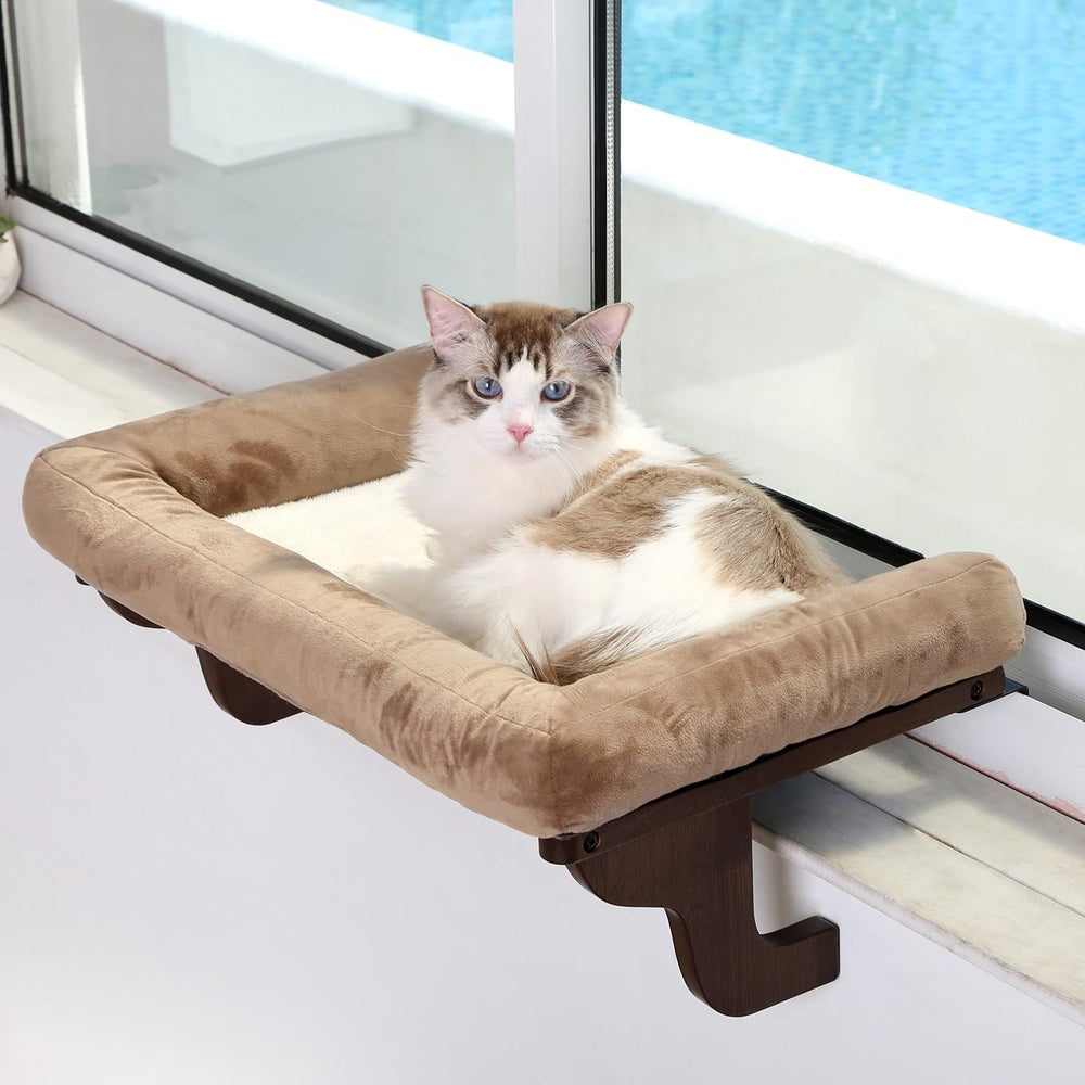 Zakkart Cat Window Perch with Supportive Bolsters