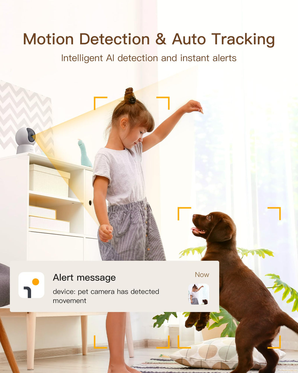 ARENTI 5G Indoor Security Camera, 4MP Pet Camera with Speaker for Dog/Cat, Baby Monitor with Phone App, Dual-Band WiFi, Auto Tracking, Super Night Vision, 2-Way Talk, Cloud & SD Card Storage(P2Q)