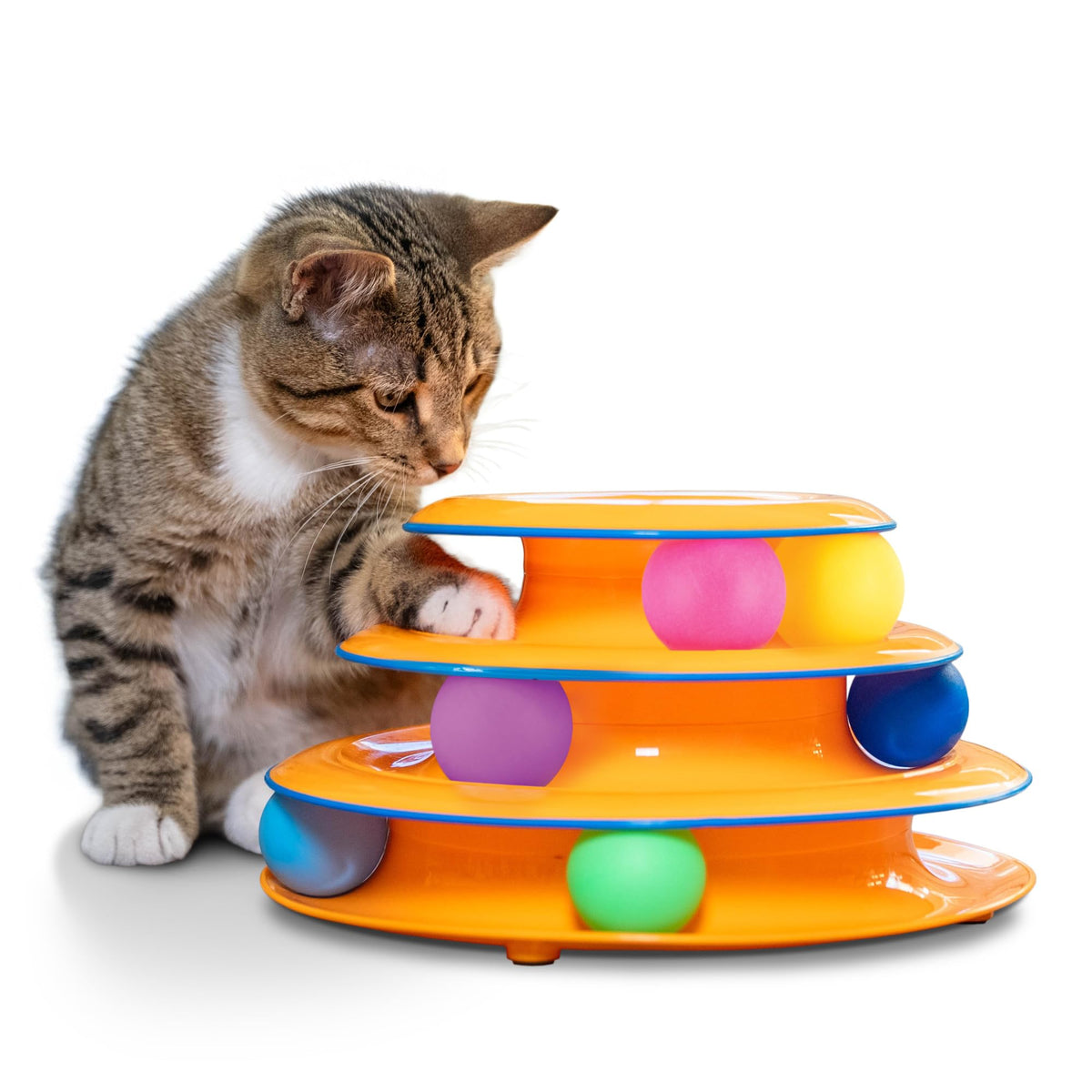 Catstages Cat Track Toy, Rolling Ball Toy for Indoor Cats