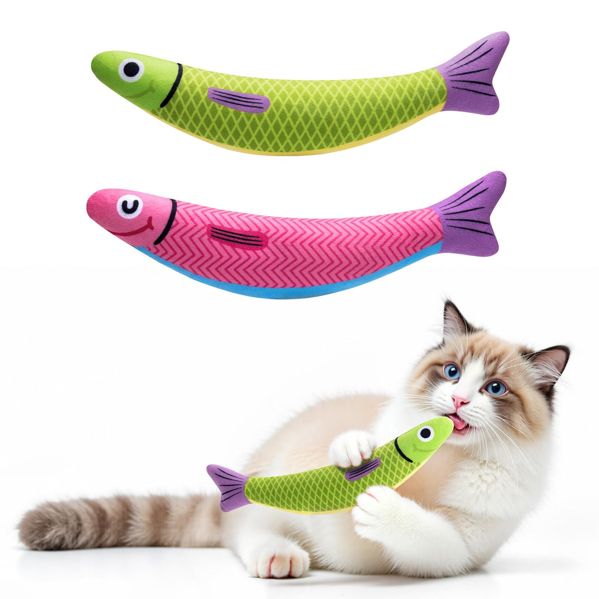 PetBusy Catnip Fish 2Pack