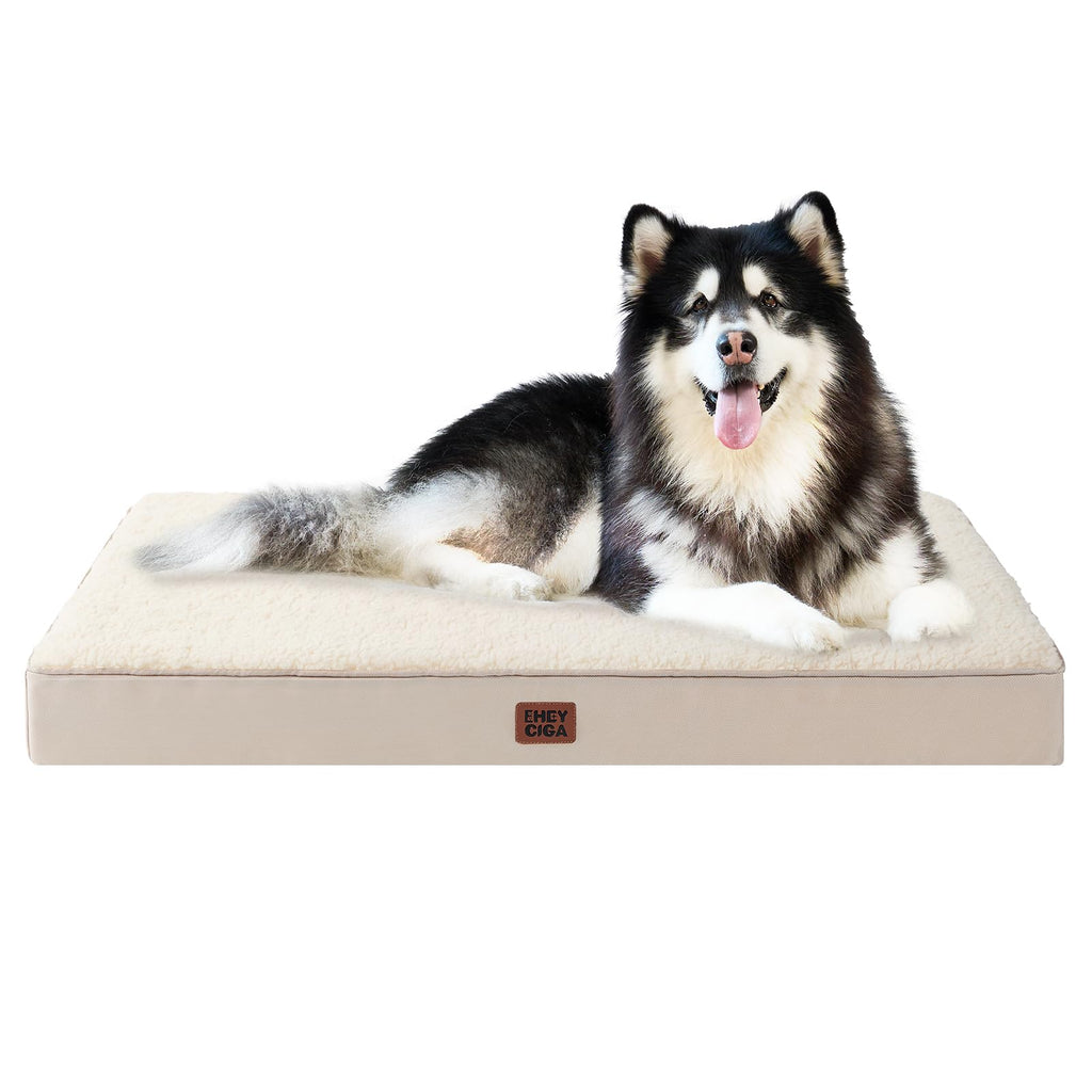 EHEYCIGA Orthopedic Dog Beds for Dogs with Removable Washable Cover for Crate