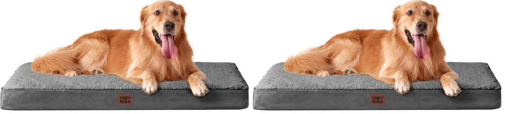 EHEYCIGA Orthopedic Dog Beds for Dogs with Removable Washable Cover for Crate