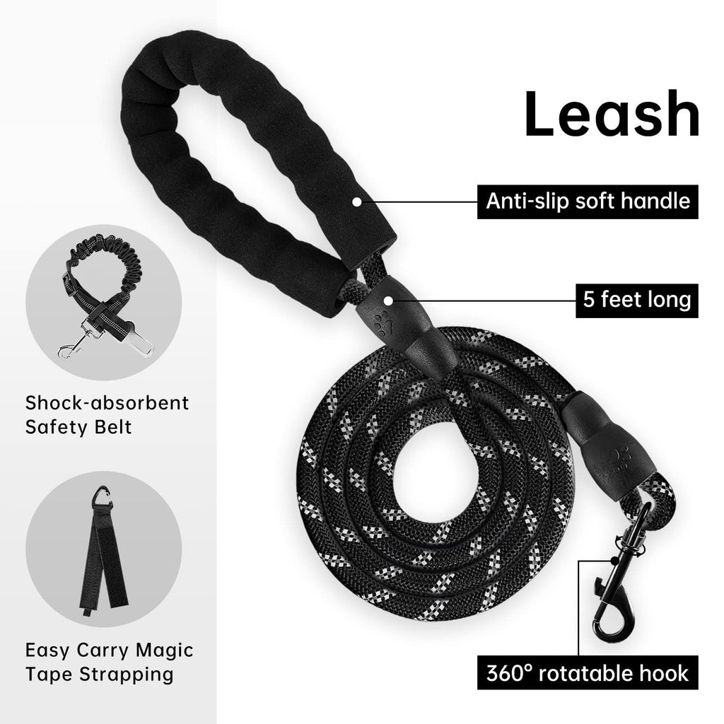 IVY&LANE Dog Harness with Leash Set for Small to Large Dogs