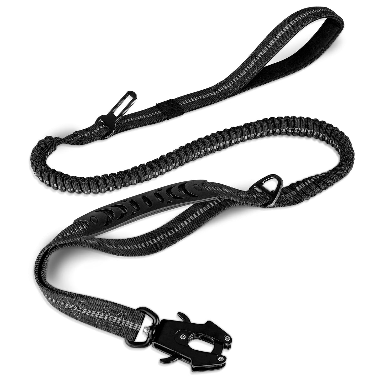 Joytale Tactical Bungee Dog Leash, Shock Absorbing No Pull