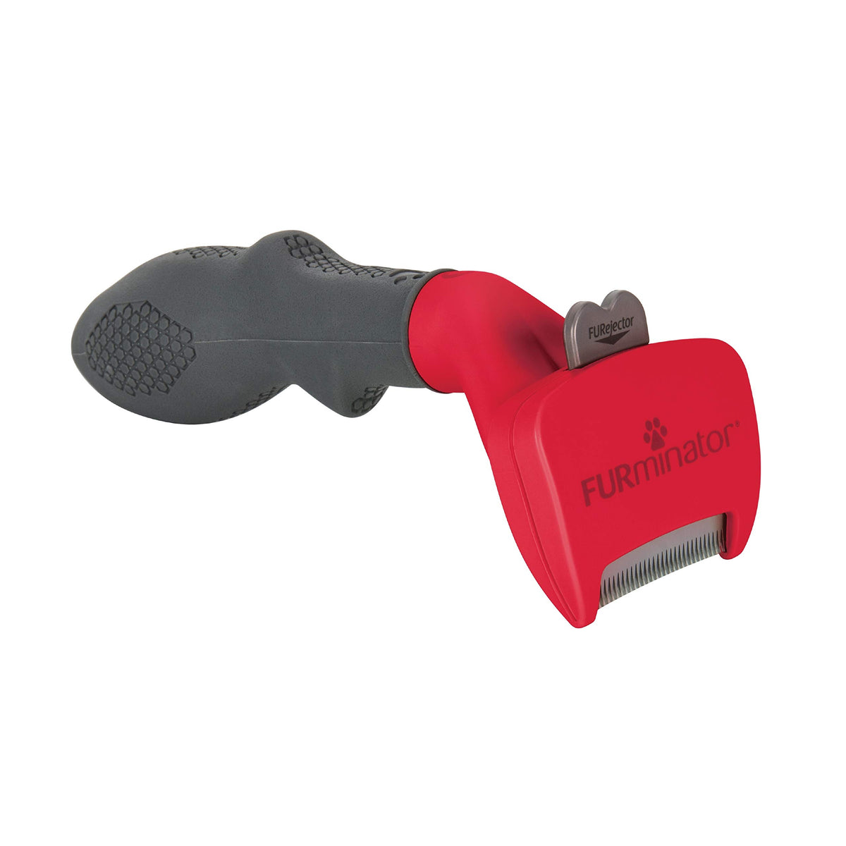 FURminator Dog deShedding Tool, Undercoat deShedding Brush for Small Dogs, Red