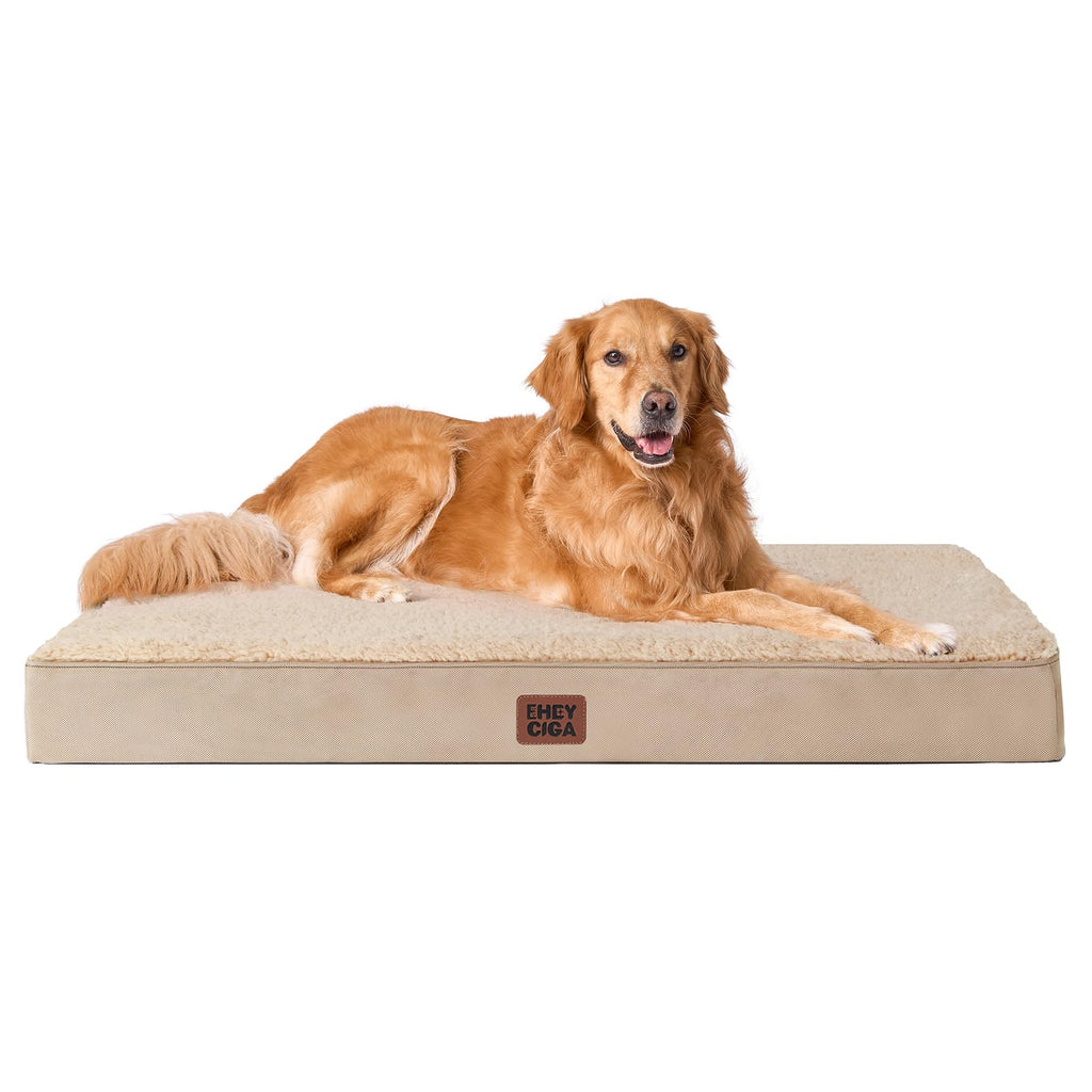 EHEYCIGA Orthopedic Dog Beds for Dogs with Removable Washable Cover for Crate
