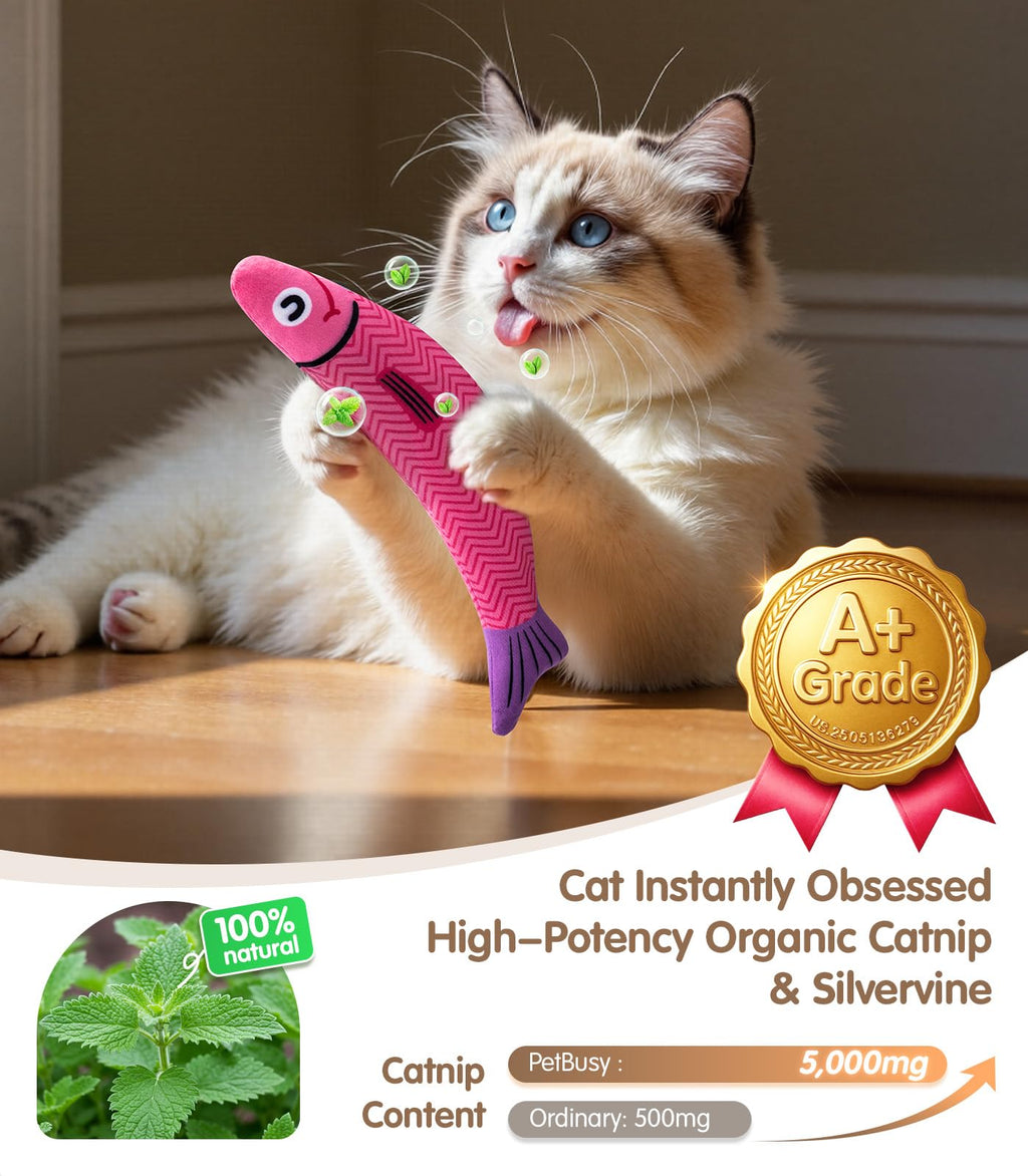 PetBusy Catnip Fish 2Pack