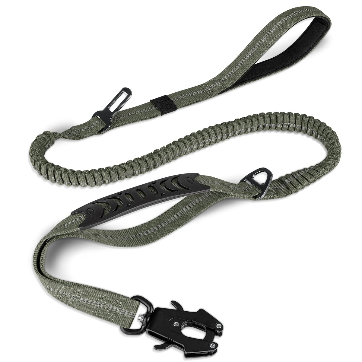 Joytale Tactical Bungee Dog Leash, Shock Absorbing No Pull