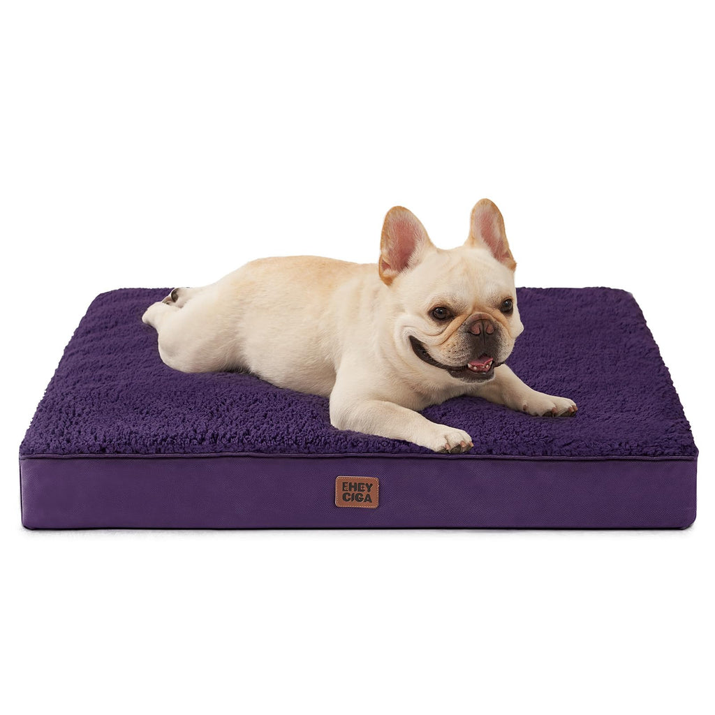 EHEYCIGA Orthopedic Dog Beds for Dogs with Removable Washable Cover for Crate