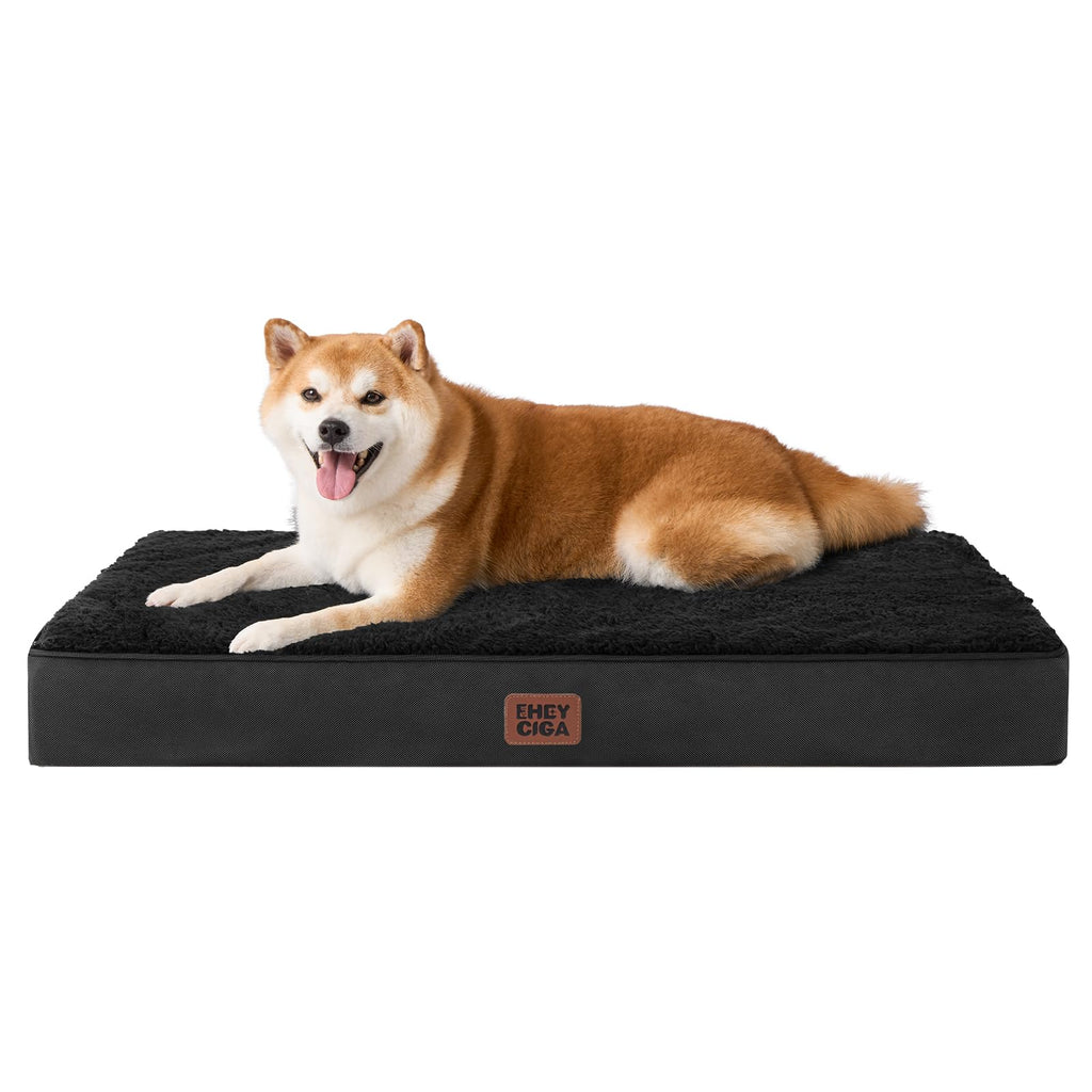 EHEYCIGA Orthopedic Dog Beds for Dogs with Removable Washable Cover for Crate