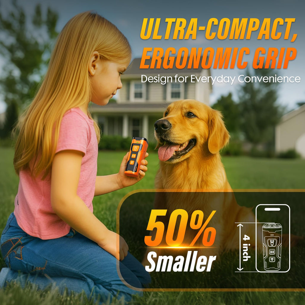 YUYQA Dog Bark Deterrent Device, 3X Ultrasonic Anti Barking, Bark Control for Dogs
