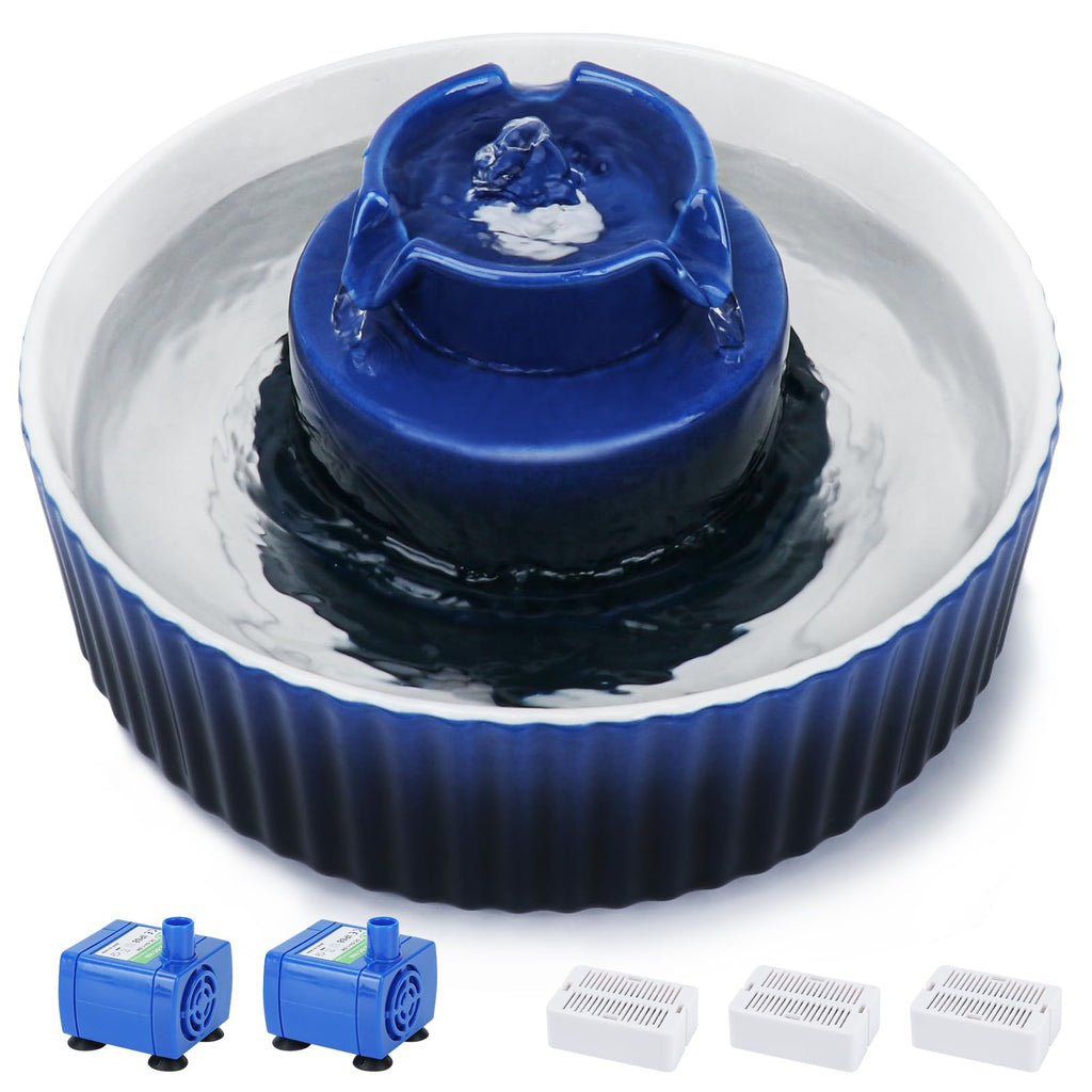Lawfery Ceramic Cat Water Fountain