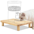 SZEE Cat Food Stand for Automatic Pet Feeder & Traditional Cat Bowl, Elevated Cat Feeder Stand, Cat Food Bowl Riser