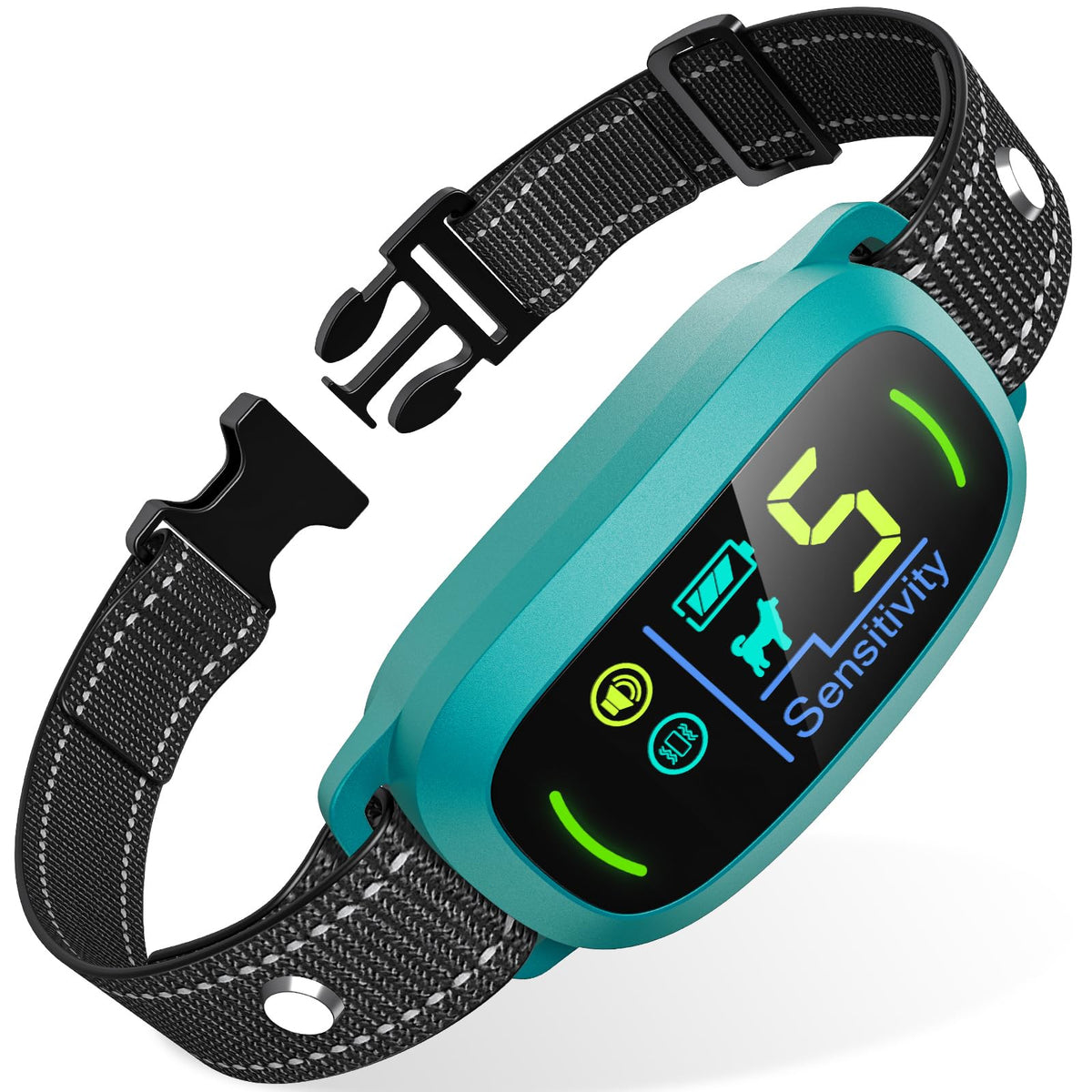 FAFAFROG Dog Bark Collar, Rechargeable Smart Collar, Anti Barking Training Collar with 5 Adjustable Sensitivity Beep Vibration, Bark Collar for Large Medium Small Dogs