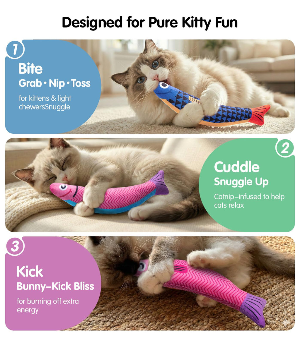 PetBusy Catnip Fish 2Pack