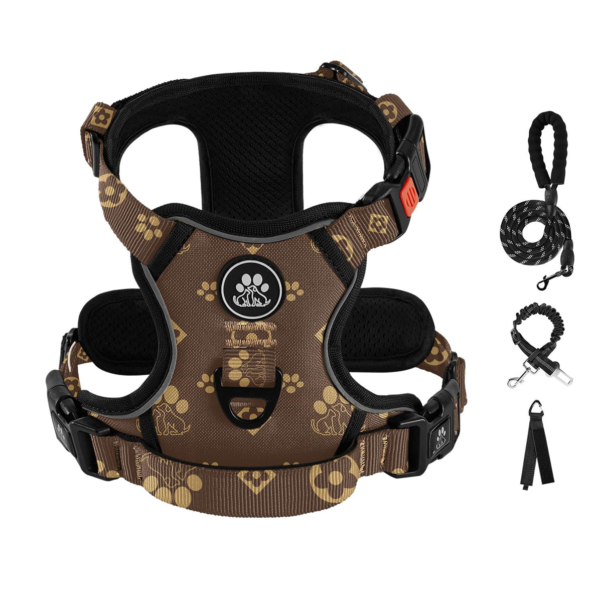 IVY&LANE Dog Harness with Leash Set for Small to Large Dogs