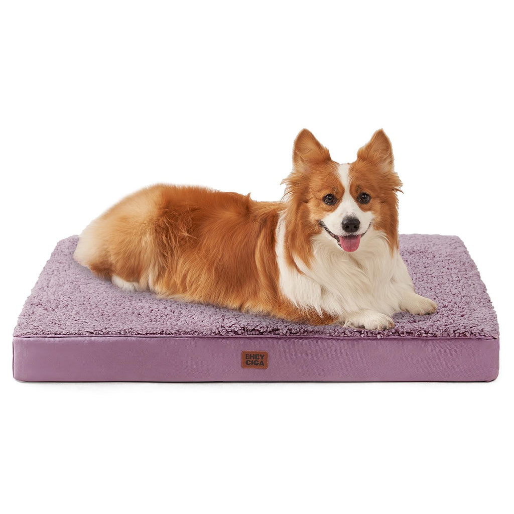 EHEYCIGA Orthopedic Dog Beds for Dogs with Removable Washable Cover for Crate
