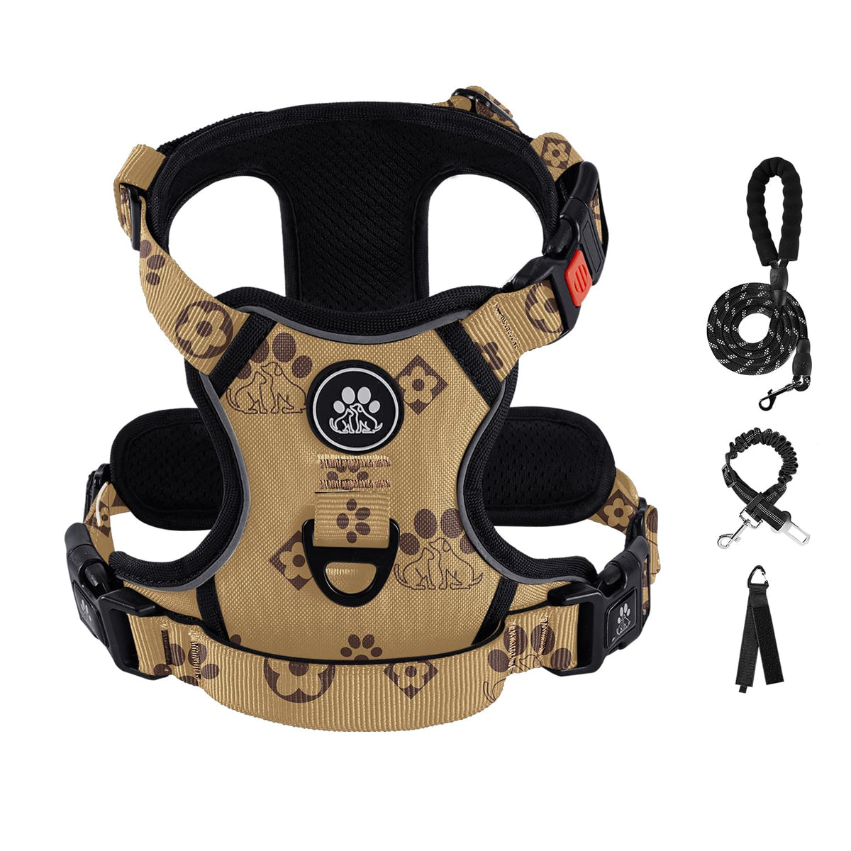 IVY&LANE Dog Harness with Leash Set for Small to Large Dogs