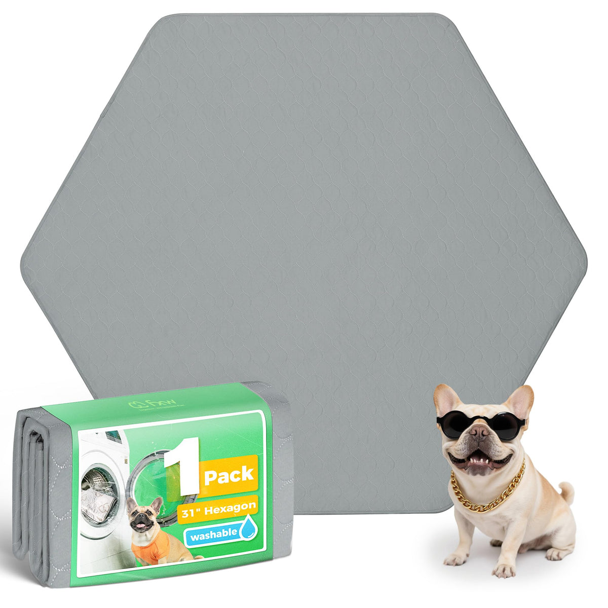 FXW Washable Pee Pads for Dogs, Super Absorbent