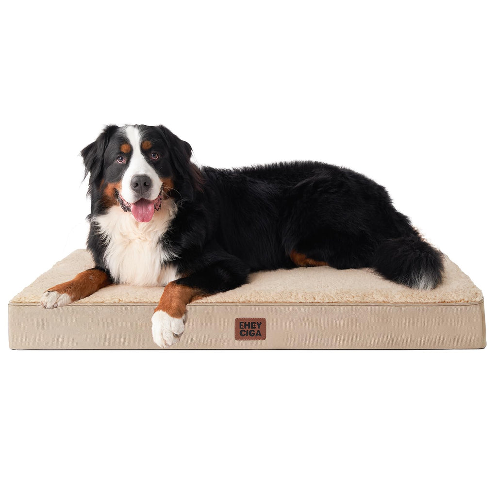 EHEYCIGA Orthopedic Dog Beds for Dogs with Removable Washable Cover for Crate