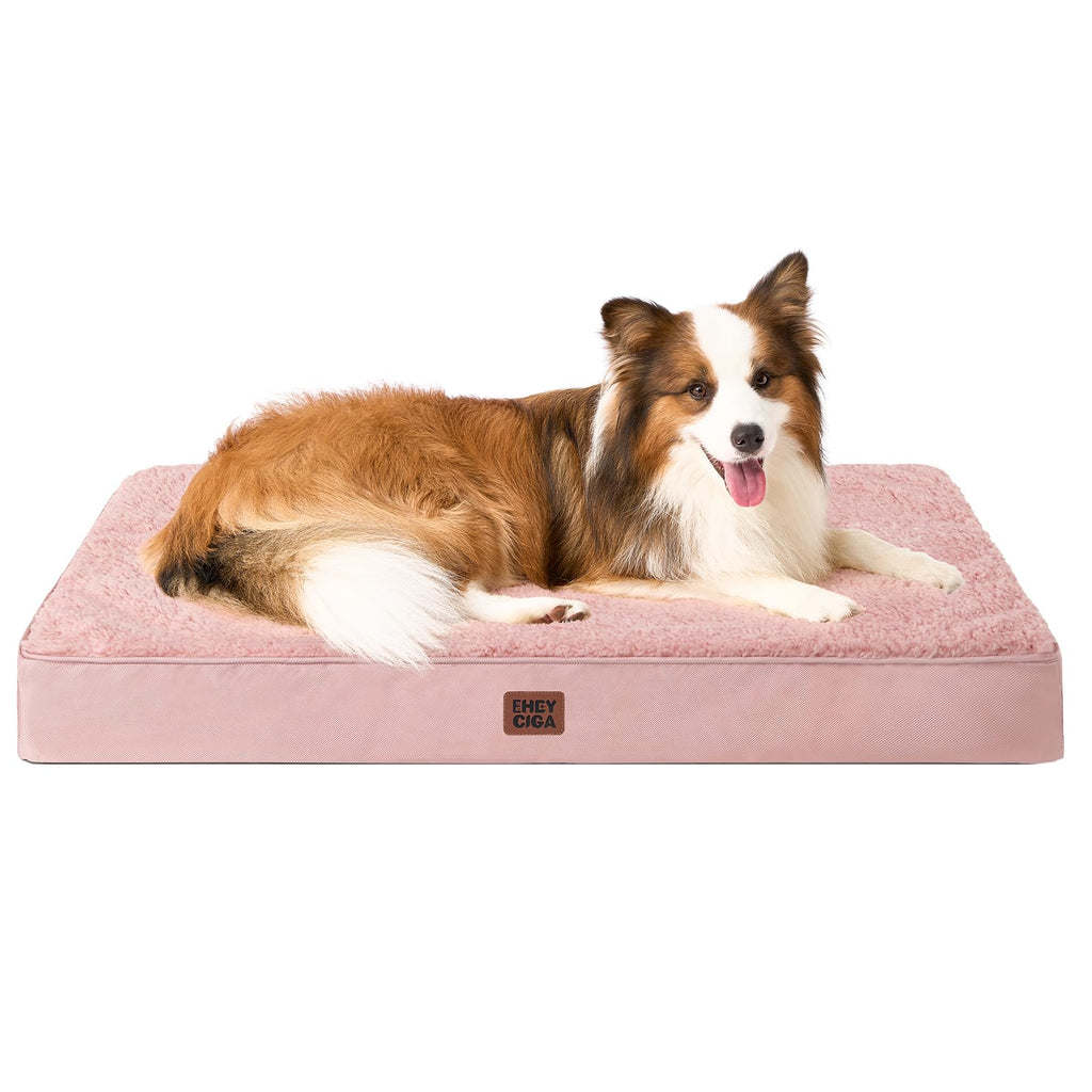 EHEYCIGA Orthopedic Dog Beds for Dogs with Removable Washable Cover for Crate