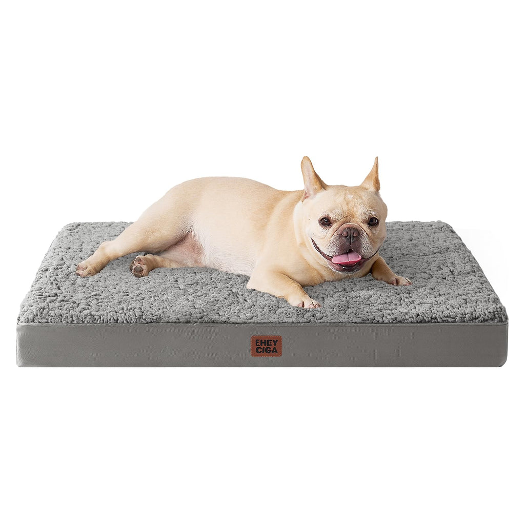 EHEYCIGA Orthopedic Dog Beds for Dogs with Removable Washable Cover for Crate
