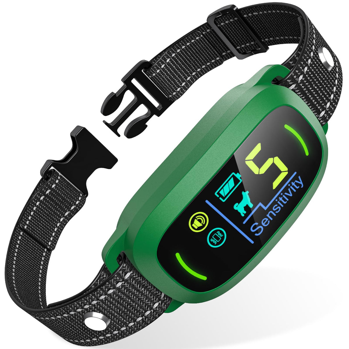 FAFAFROG Dog Bark Collar, Rechargeable Smart Collar, Anti Barking Training Collar with 5 Adjustable Sensitivity Beep Vibration, Bark Collar for Large Medium Small Dogs